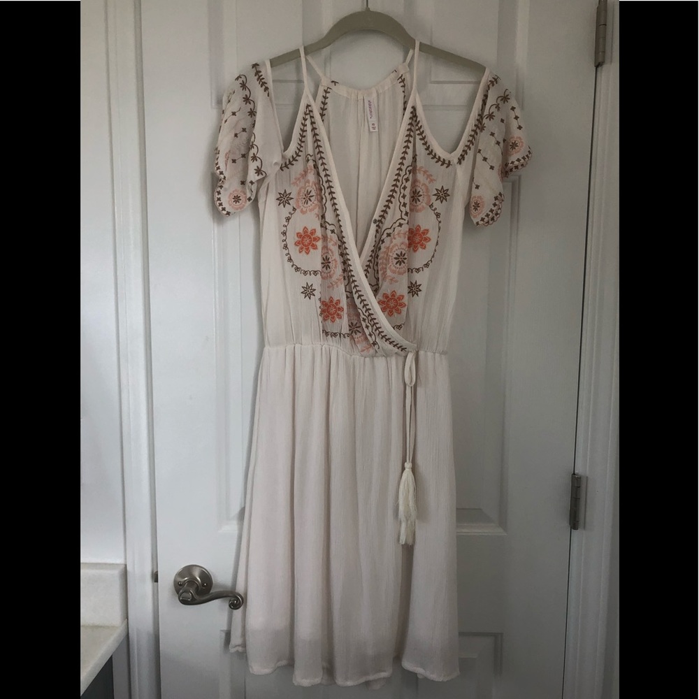 Off the shoulder midi dress